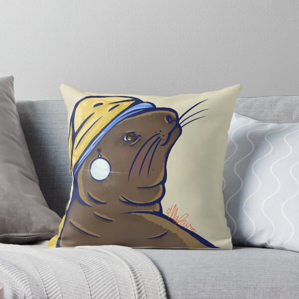 Item preview, Seal With the Pearl Earring (Transparent Background) designed and sold by HedgieDoll.
