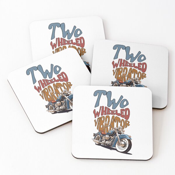 Item preview, Two wheeled vibrator funny motorcycle humor t-shirt women's motorcycle shirt bike girl designed and sold by EmmasIrony.