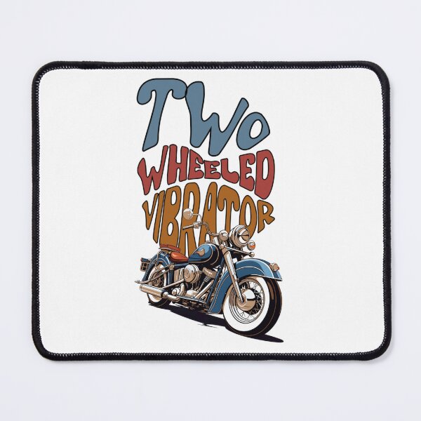 Item preview, Two wheeled vibrator funny motorcycle humor t-shirt women's motorcycle shirt bike girl designed and sold by EmmasIrony.
