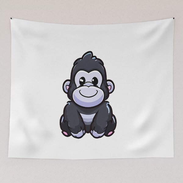 Item preview, Cute gorilla  designed and sold by Ella_Sketch.