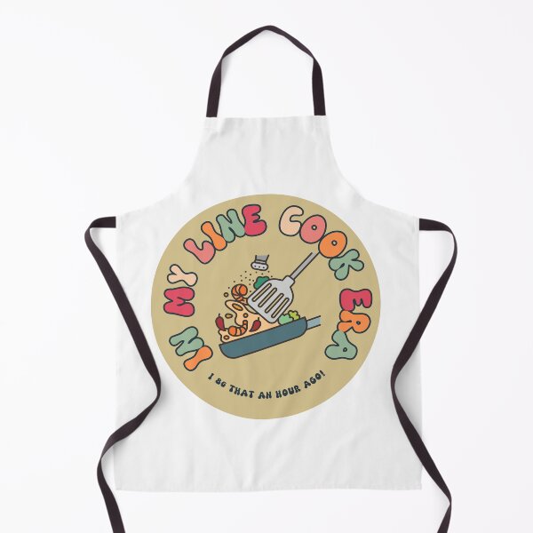 Item preview, In my line cook era chef line cook kitchen humor chef humor work humor waitress food service server sticker designed and sold by EmmasIrony.