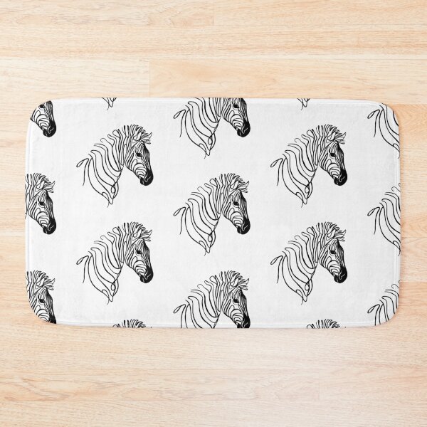 Artikelvorschau, Durchgehende Strichzeichnung eines Zebras entworfen und verkauft von DKBCreations.