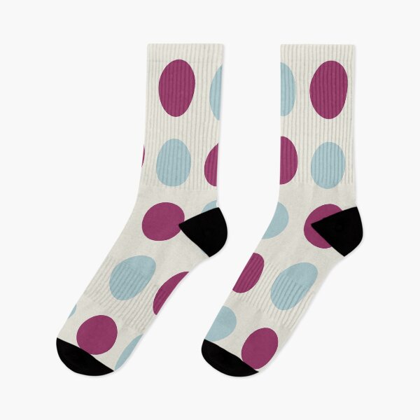 Artikelvorschau, Kastanienbraun, Entenblau und Creme symmetrische POLKA DOTS entworfen und verkauft von RachelMacht.