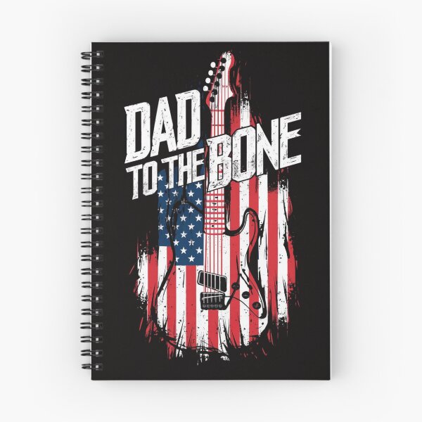 Item preview, Dad to the Bone Patriotic T-Shirt - Unique Guitar and Flag Design Tee designed and sold by HOMEDESIGNPRINT.