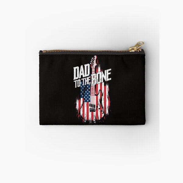 Item preview, Dad to the Bone Patriotic T-Shirt - Unique Guitar and Flag Design Tee designed and sold by HOMEDESIGNPRINT.