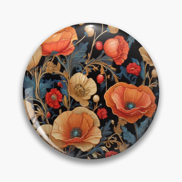 Item preview, Bright Poppy field designed and sold by Flowersonstuff.