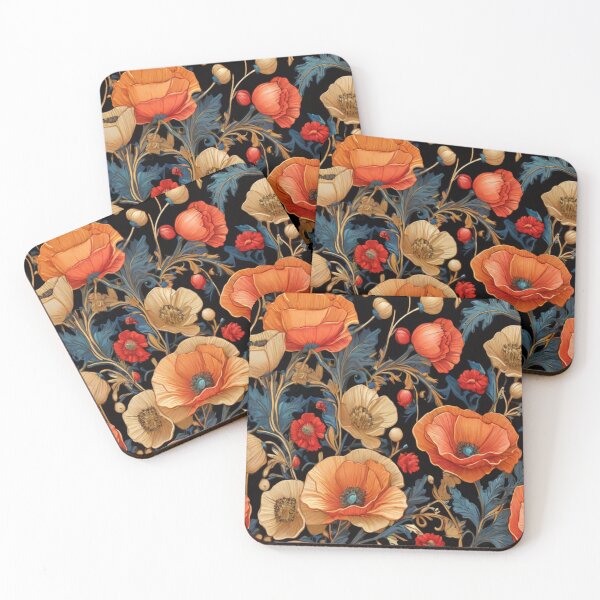 Item preview, Bright Poppy field designed and sold by Flowersonstuff.