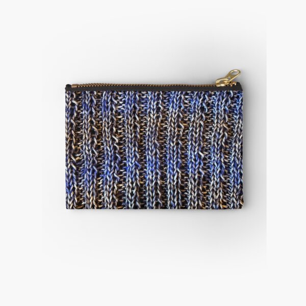 Item preview, Ribbing knit stitch using Blue and Black yarn  designed and sold by thebentknitter.