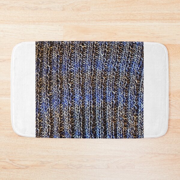 Item preview, Ribbing knit stitch using Blue and Black yarn  designed and sold by thebentknitter.