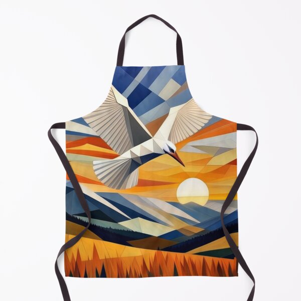 Item preview, White bird over meadow designed and sold by George Hutton Hunter.