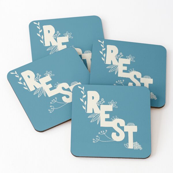 Item preview, Rest white botanical font designed and sold by Nic Warner.