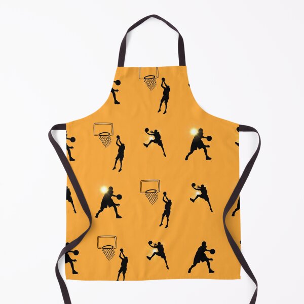Item preview, Orange Basketball Silhouettes Jumping Leaping Hoop Blazing  designed and sold by julyperson.