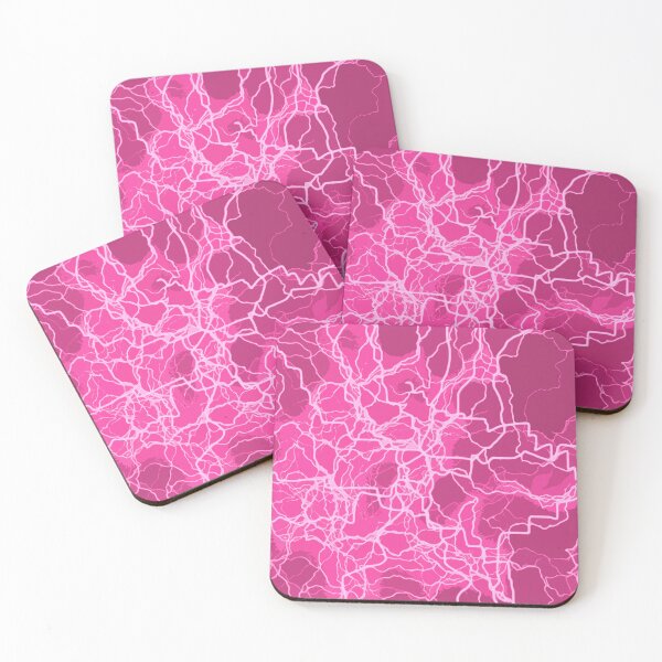 Item preview, Pink abstract art background texture with lightning strikes designed and sold by SpinklyCreations.