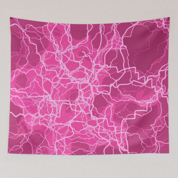 Item preview, Pink abstract art background texture with lightning strikes designed and sold by SpinklyCreations.