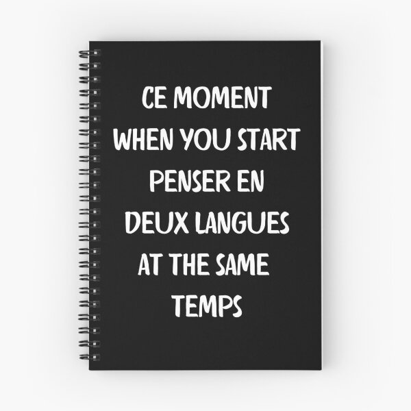 Item preview, Ce Moment When You Start Penser En Deux Langues At The Same Temps. Funny Bilingual French English designed and sold by Rebel-Design.