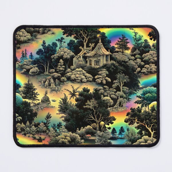 Item preview, Black and Rainbow Toile de Jouy designed and sold by bearslover.