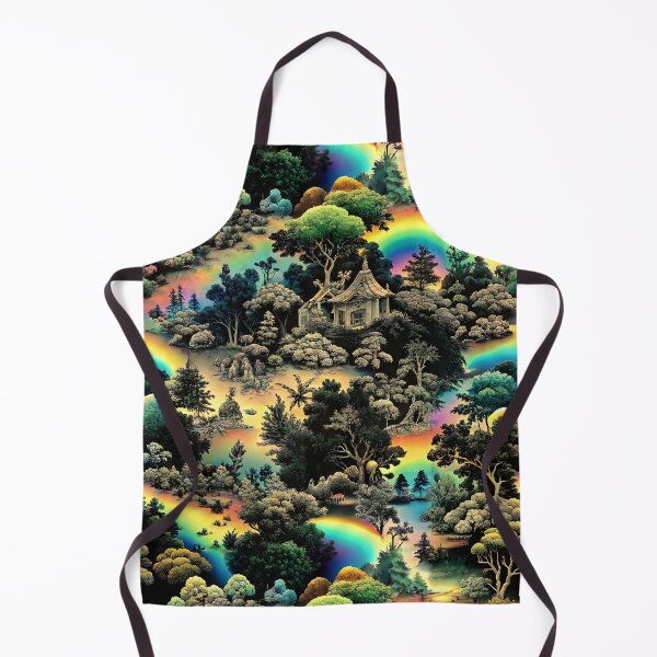 Item preview, Black and Rainbow Toile de Jouy designed and sold by bearslover.