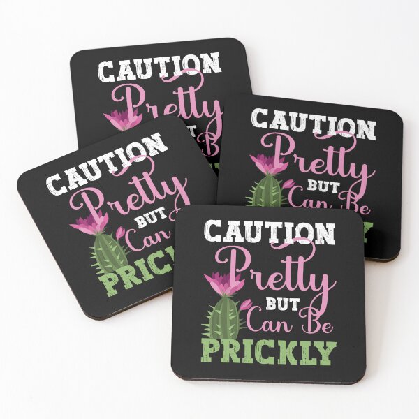 Item preview, FUNNY CAUTION PRETTY BUT CAN BE PRICKLY designed and sold by FlutteringWings.
