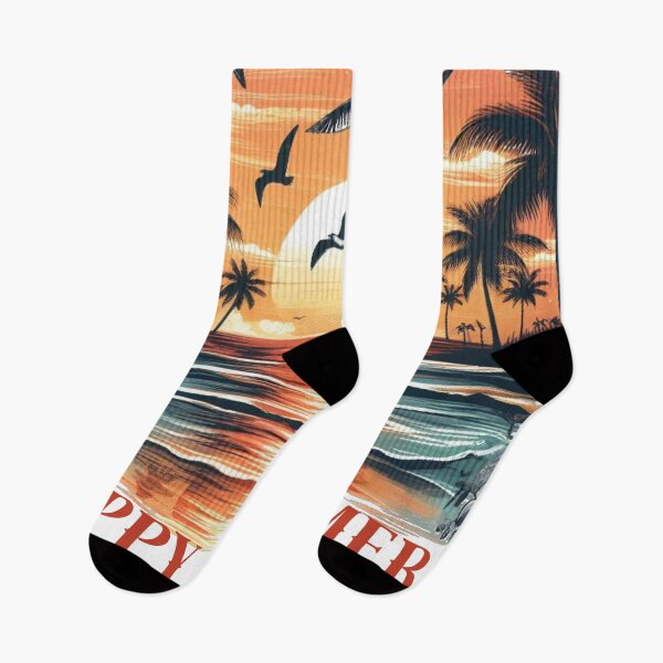 Item preview, Happy Summer Coconuts Beach Palm Sunset Bis designed and sold by redask2me.