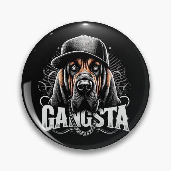 Item preview, Bloodhound Gangsta Gangster Dog Gift designed and sold by Pineapple-Tree.
