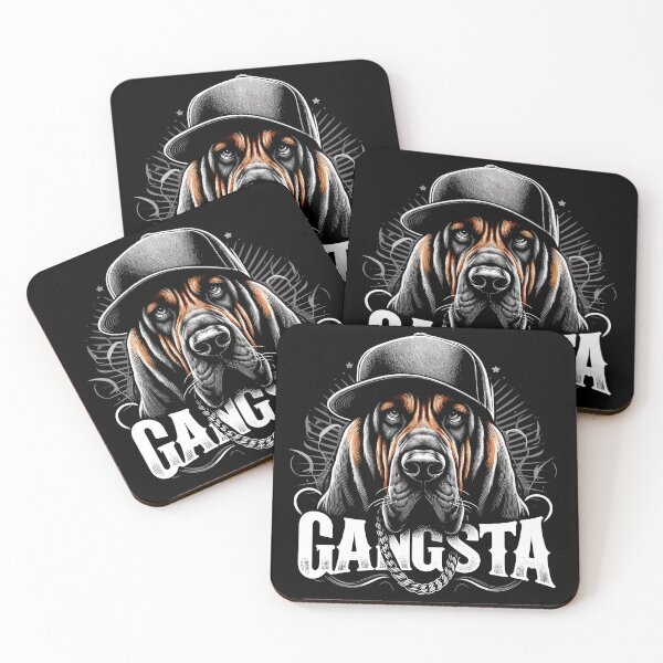 Item preview, Bloodhound Gangsta Gangster Dog Gift designed and sold by Pineapple-Tree.