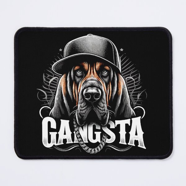 Item preview, Bloodhound Gangsta Gangster Dog Gift designed and sold by Pineapple-Tree.