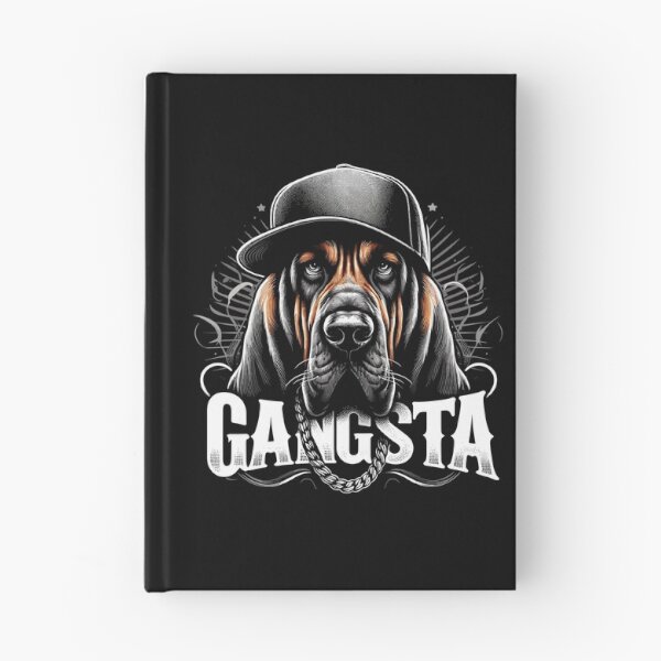 Item preview, Bloodhound Gangsta Gangster Dog Gift designed and sold by Pineapple-Tree.