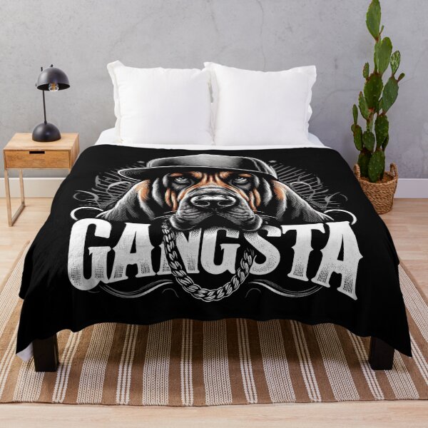 Item preview, Bloodhound Gangsta Gangster Dog Gift designed and sold by Pineapple-Tree.