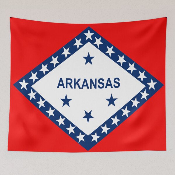 Item preview, Arkansas State Flag a state in the USA designed and sold by Peter Etchells.