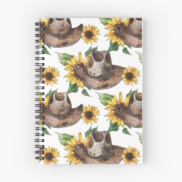 Aperçu de l'œuvre Motif de chapeau de cowboy à fleurs-lumière créée et vendue par HippieShackAL.