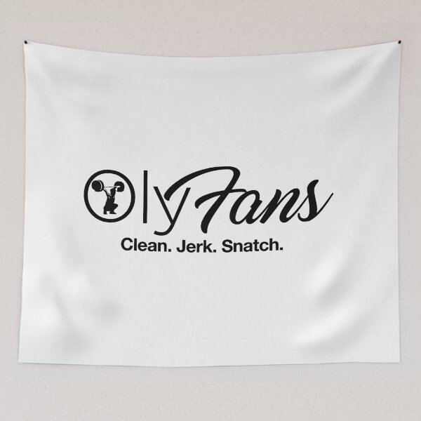 Item preview, OlyFans. Clean. Jerk. Snatch. Black. OlyFans designed and sold by Oly McPhee.