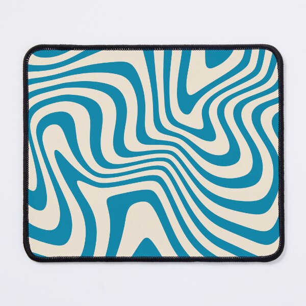 Item preview, Blue Wavy Abstract Bauhaus  designed and sold by NicolJay.