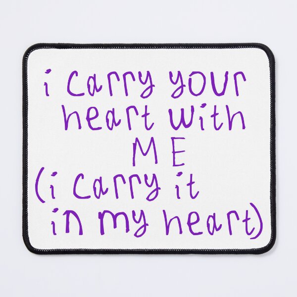 Item preview, i carry your heart with me designed and sold by kinpirks.