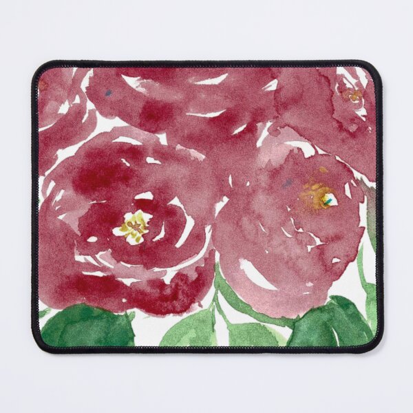Item preview, Burgundy Watercolour peonies designed and sold by Artbylees.