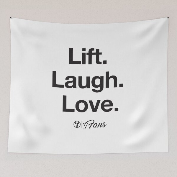 Item preview, Lift. Laugh. Love. Black OlyFans designed and sold by Oly McPhee.