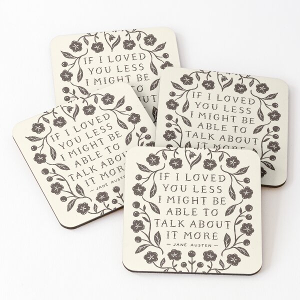 Item preview, Emma 'If I Loved You Less' Quote designed and sold by ohjessmarie.