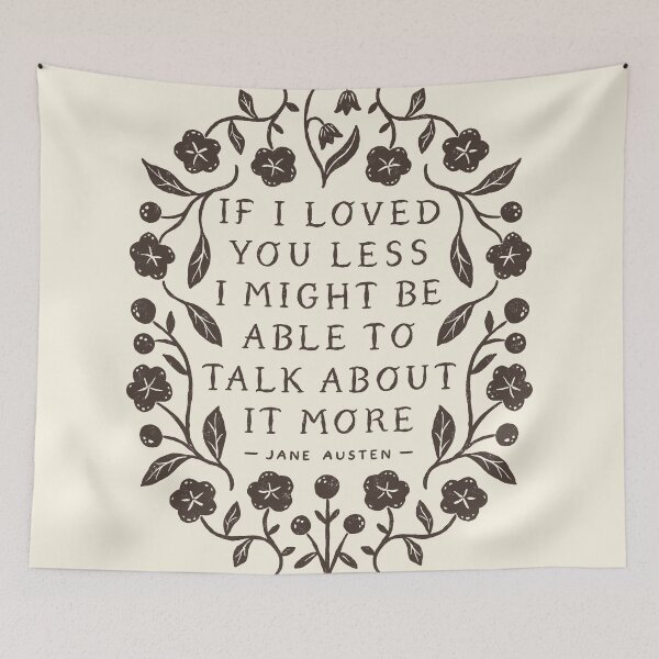 Item preview, Emma 'If I Loved You Less' Quote designed and sold by ohjessmarie.