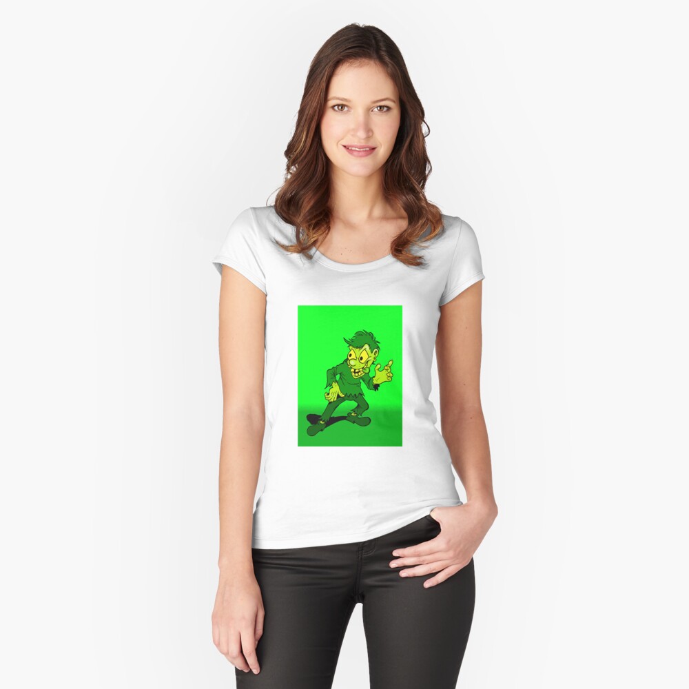 Item preview, Fitted Scoop T-Shirt designed and sold by Skinrash.