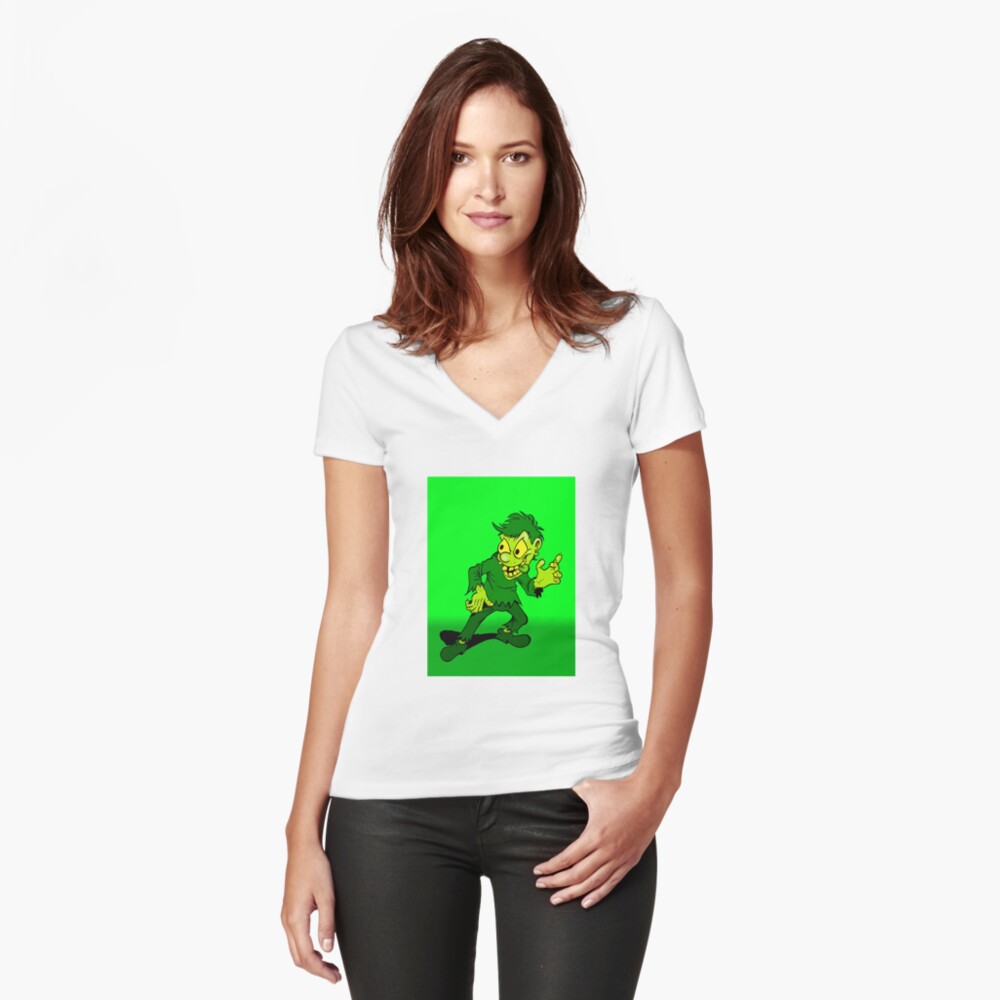Item preview, Fitted V-Neck T-Shirt designed and sold by Skinrash.