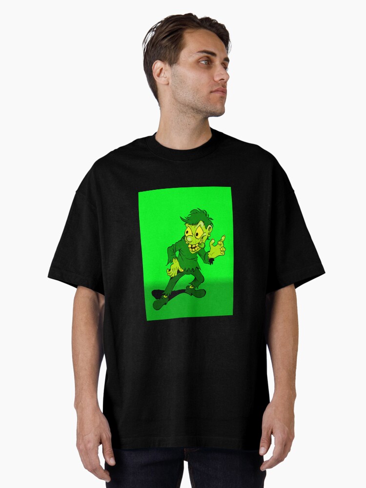 Thumbnail 1 of 7, Oversized T-Shirt, Putrid green hunchback designed and sold by Skinrash.
