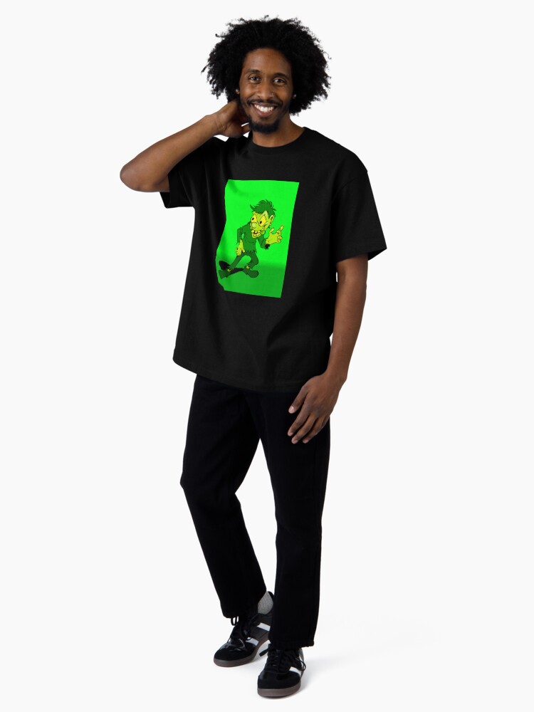 Thumbnail 4 of 7, Oversized T-Shirt, Putrid green hunchback designed and sold by Skinrash.