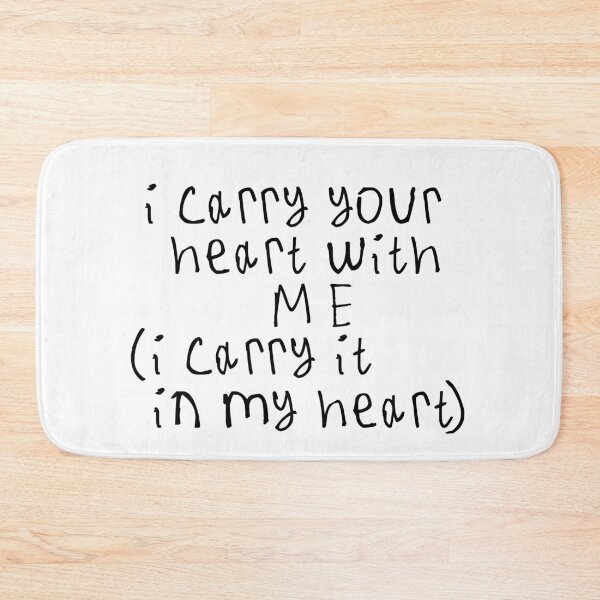 Item preview, i carry your heart with me designed and sold by kinpirks.