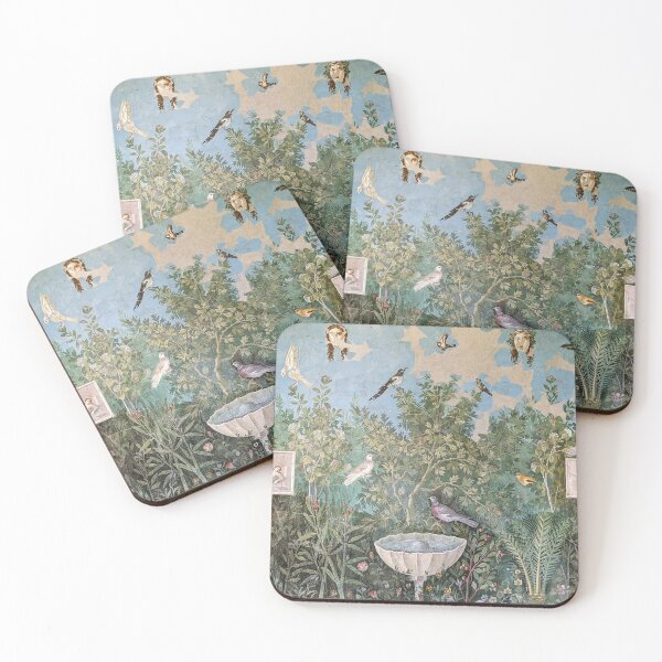 Item preview, Pompeian fresco representing a garden. Pompeian Viridarium designed and sold by likiska.