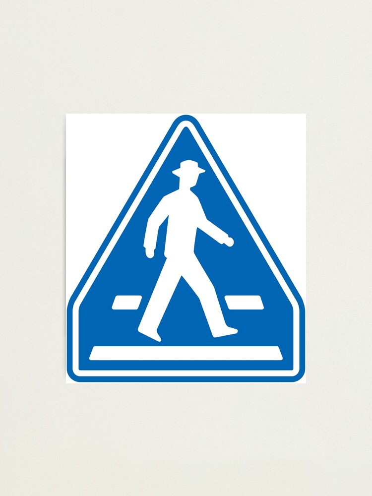 道路標識・横断歩道 一人 / road sign・Crosswalk One person