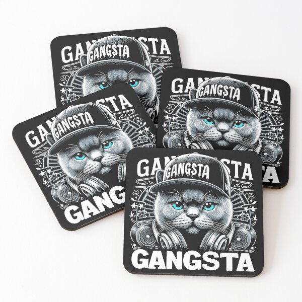 Item preview, BKH British Shorthair Blue Cat Gangsta Gangster Gift designed and sold by Pineapple-Tree.