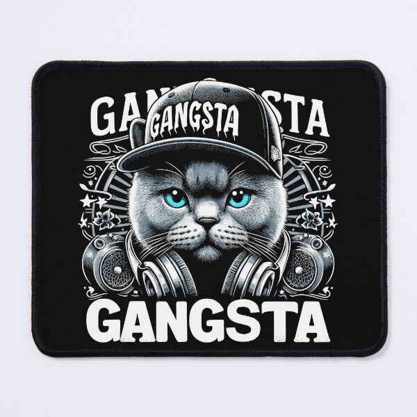 Item preview, BKH British Shorthair Blue Cat Gangsta Gangster Gift designed and sold by Pineapple-Tree.