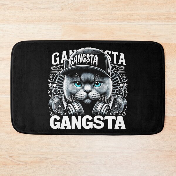 Item preview, BKH British Shorthair Blue Cat Gangsta Gangster Gift designed and sold by Pineapple-Tree.