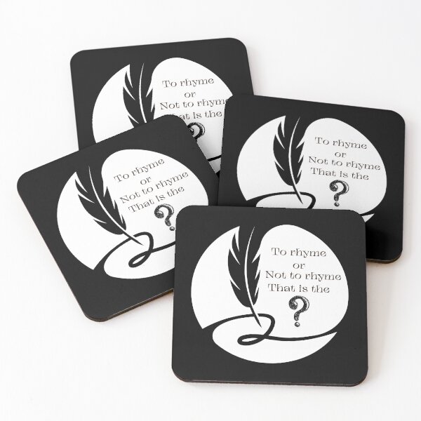 Item preview, To Rhyme or Not to Rhyme That is the Question | Poets | Writers |  designed and sold by SunandShade.