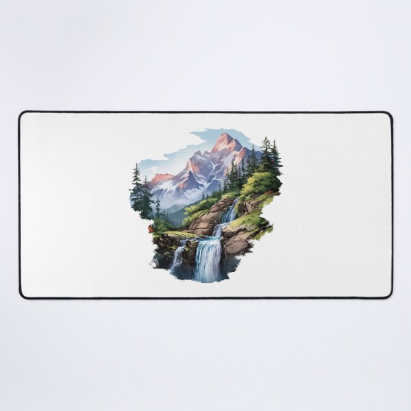 Artikelvorschau, Schöne Landschaft mit Berge, Geschenk Wandern entworfen und verkauft von Andrea-Design.