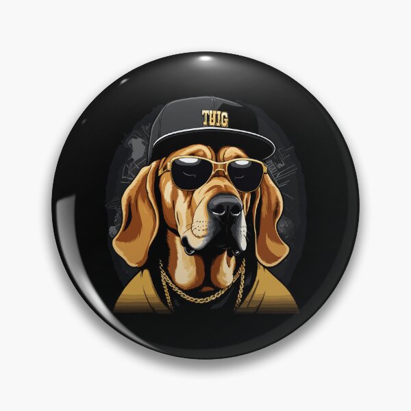 Item preview, Bloodhound Gangsta Gangster Dog Gift designed and sold by Pineapple-Tree.